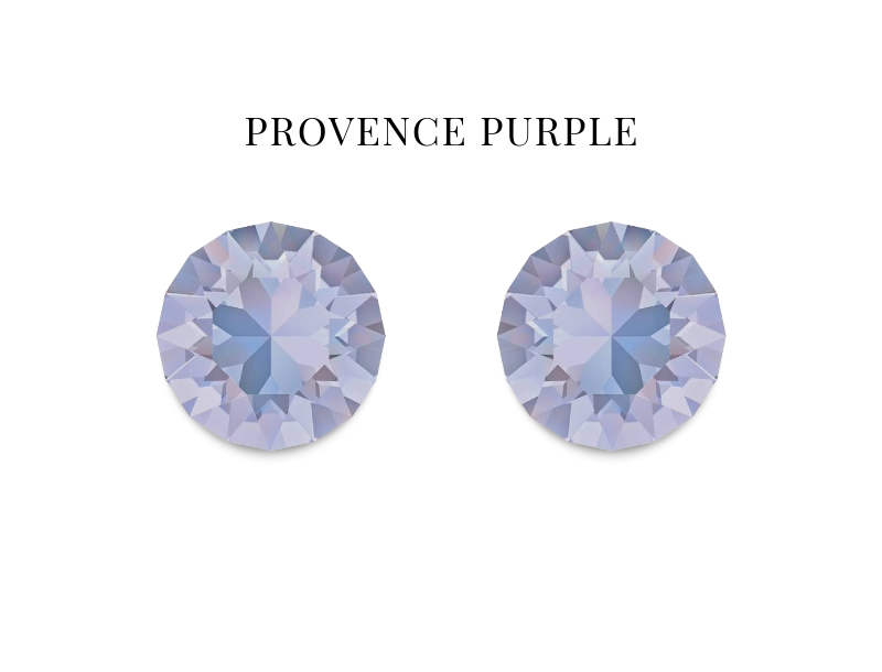 Classic Provence Purple Sterling Studs
