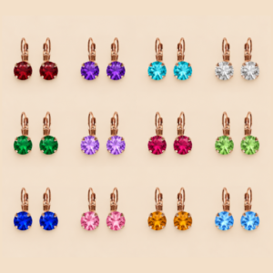 Linda Birthstones Swarovski Crystal Earrings