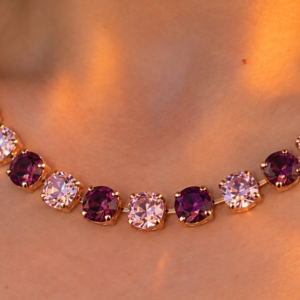 Classic Powerful Purples Crystal Necklace