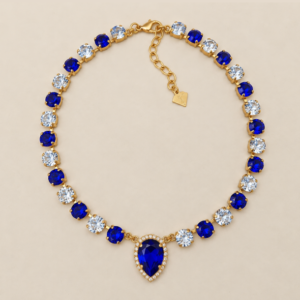 Angela Royal Blues Crystal Necklace